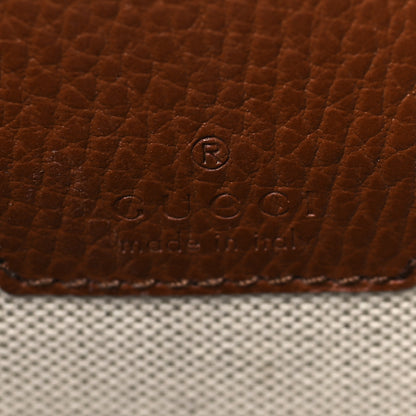 Gucci New Denim GG Monogram Dollar Calfskin Mini Horsebit 1955 Crossbody Bag Blue Tea Cuir Epilog 6 of 11