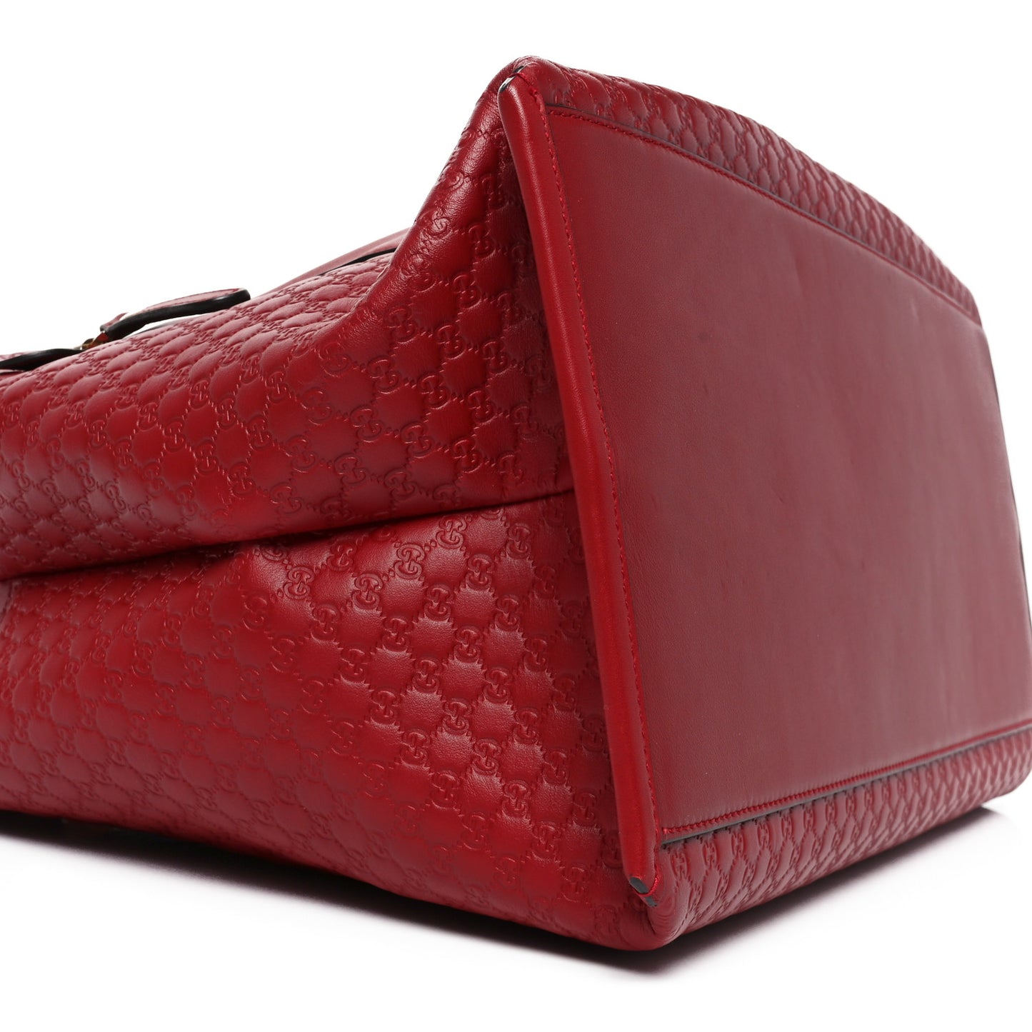 Soft Microguccissima Large Tote Red