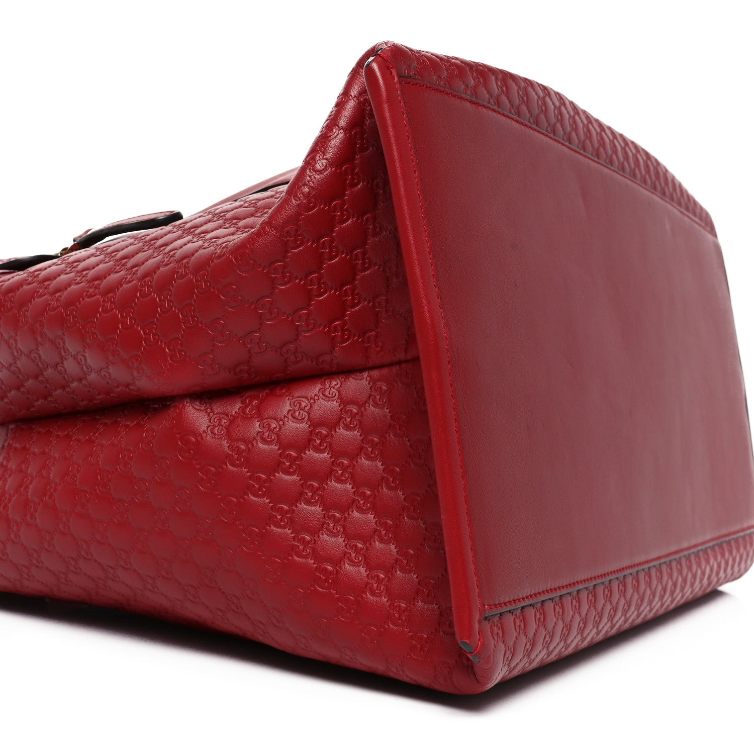 Gucci Soft Microguccissima Large Tote Red 9 of 10