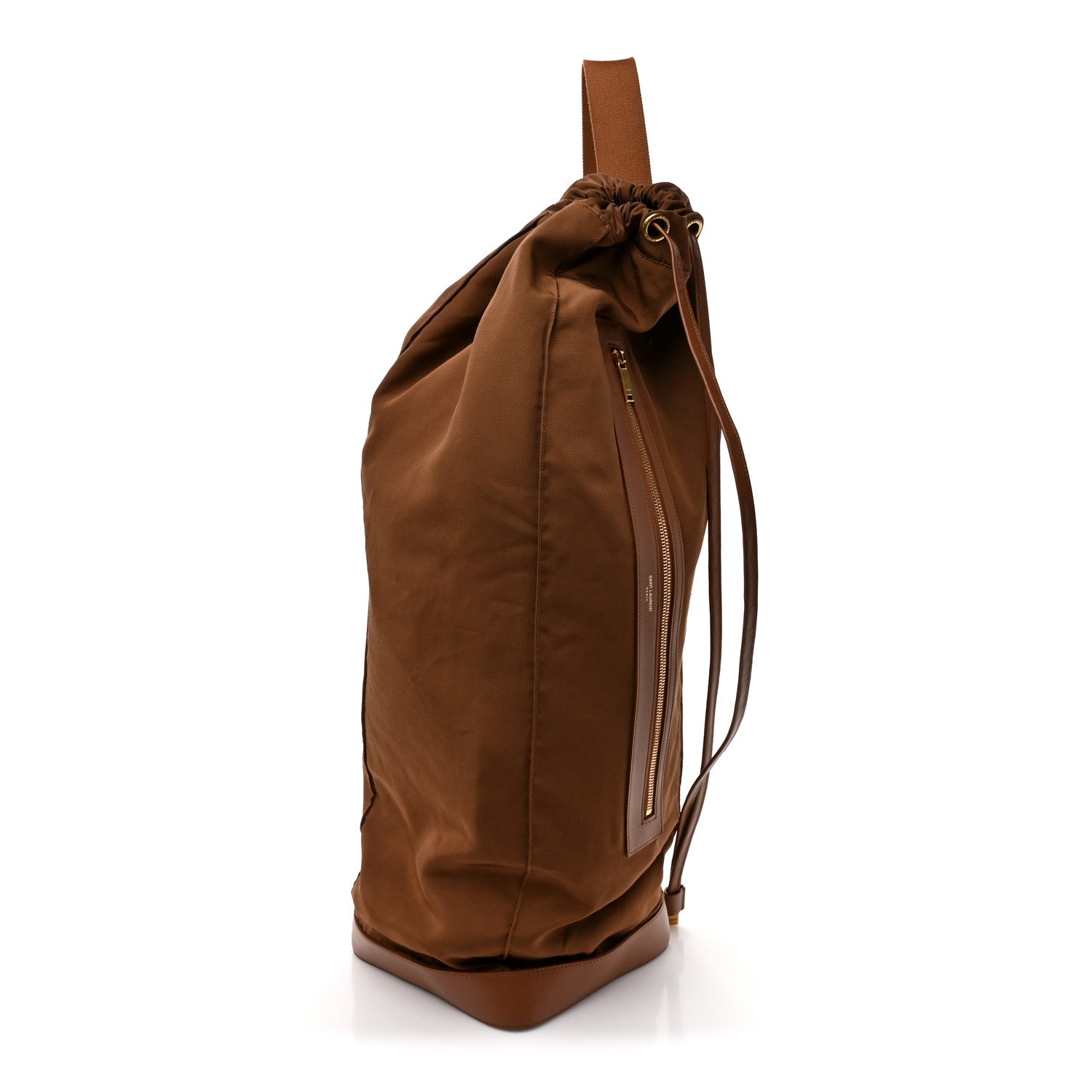 Saint Laurent Nylon City Long Sling Bag Tan 1 of 12