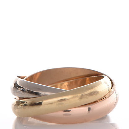 Cartier 18K Pink Yellow White Gold Le Must De Trinity Ring 50 5.25 2 of 8