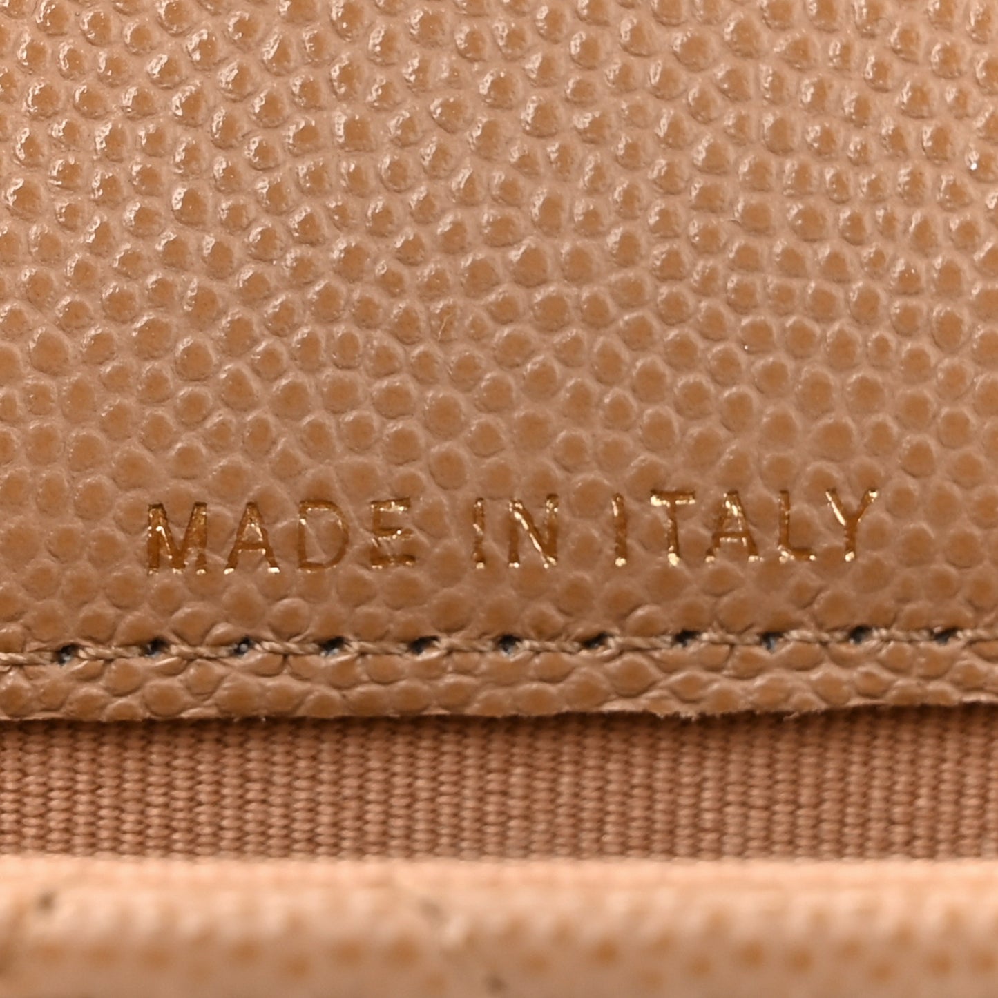 Caviar Quilted Coco First Clutch With Chain Beige