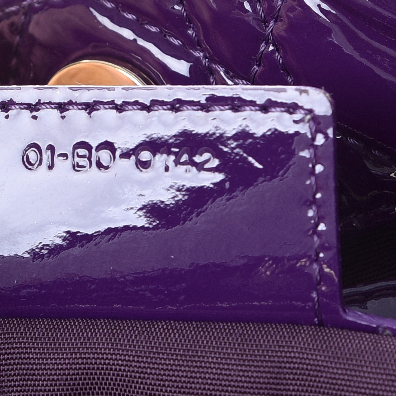 Christian Dior Patent Cannage Small Dior Soft Shopping Tote Violet 7 of 8