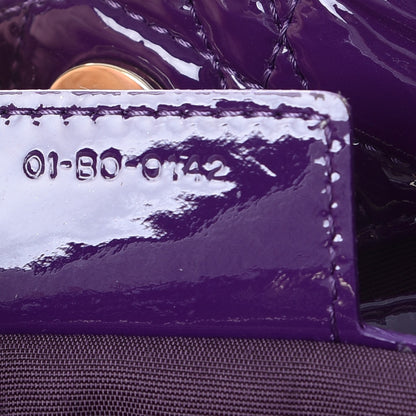 Christian Dior Patent Cannage Small Dior Soft Shopping Tote Violet 7 of 8