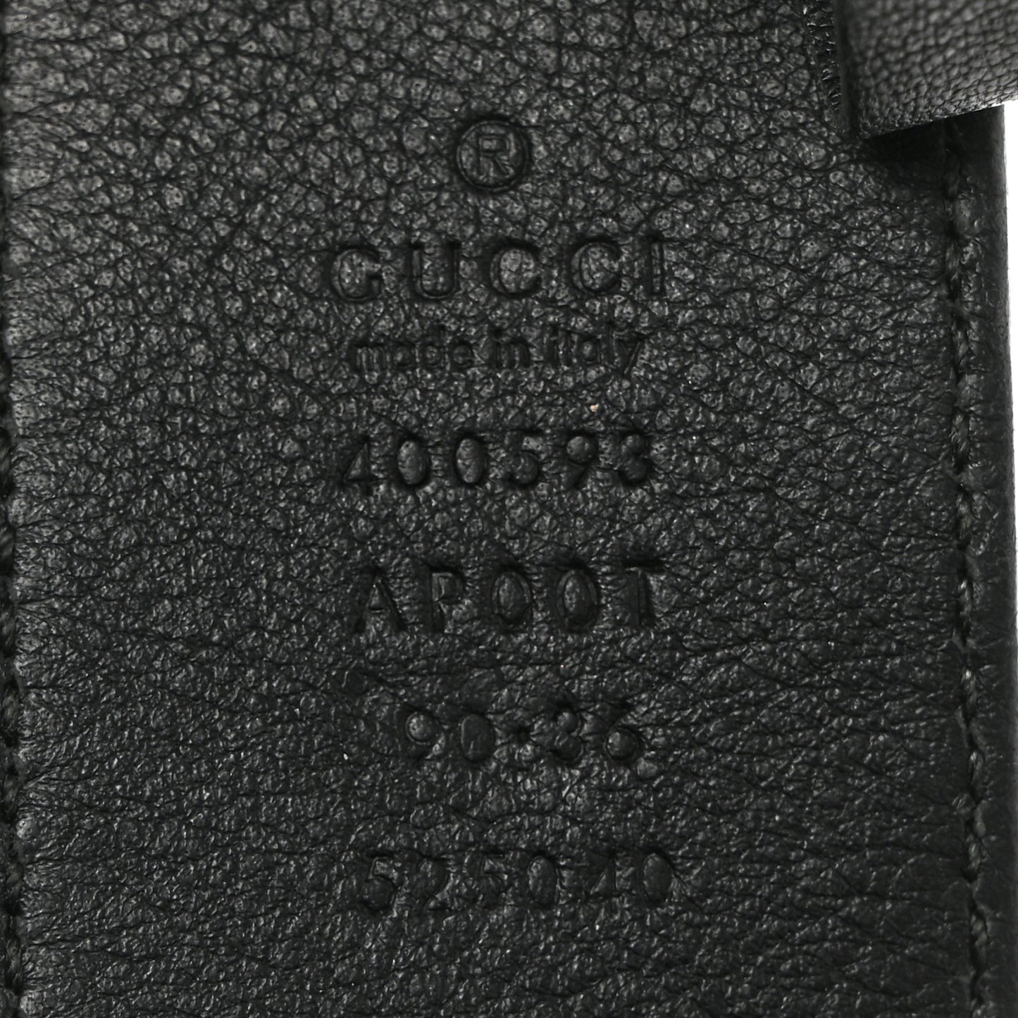 Plutone Calfskin Double G 40mm Belt 90 36 Black