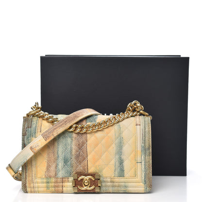 Chanel Painted Caviar Quilted Medium Boy In Cuba Flap Multicolor 11 of 11