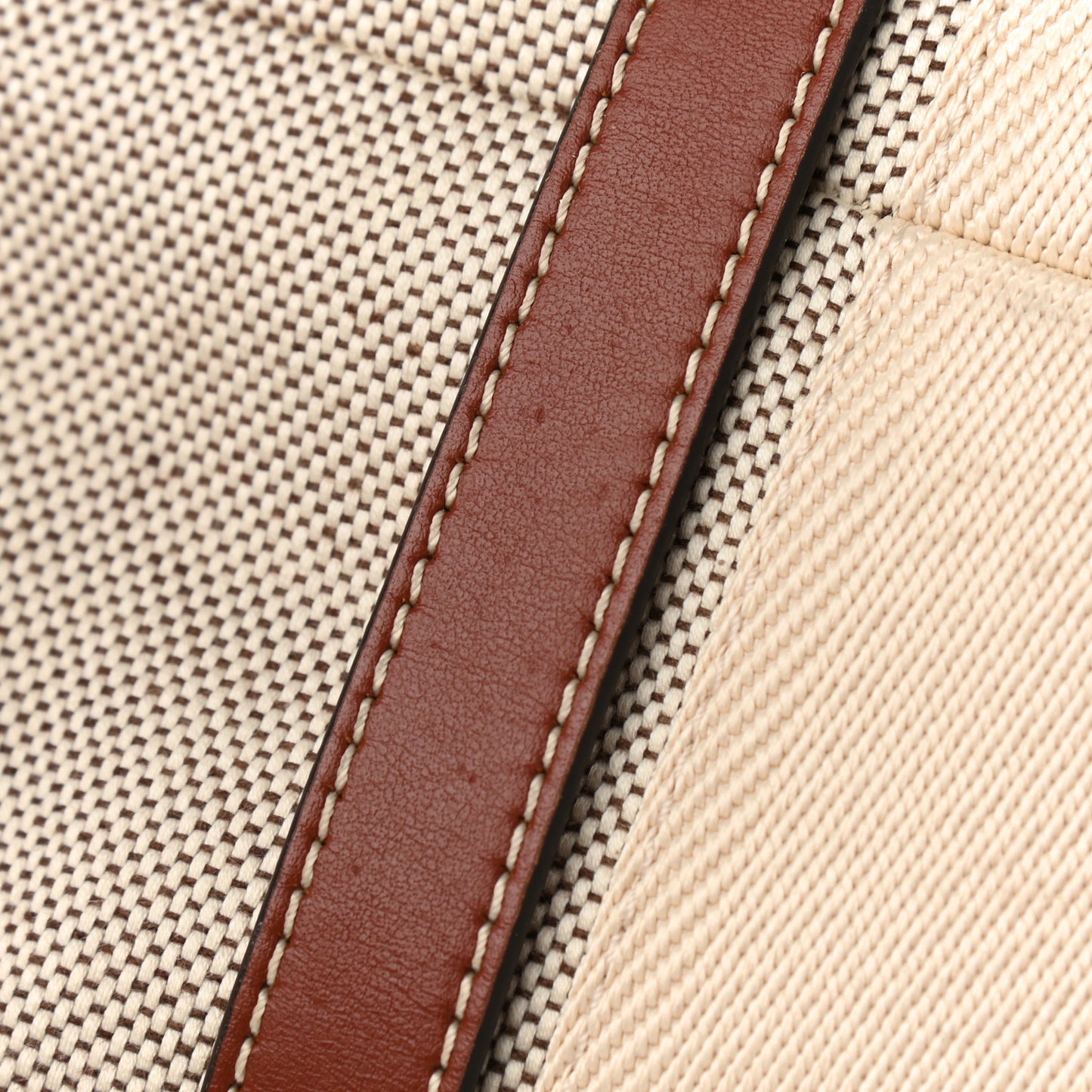 Cotton Calfskin Large Woody Ribbon Tote White Brown