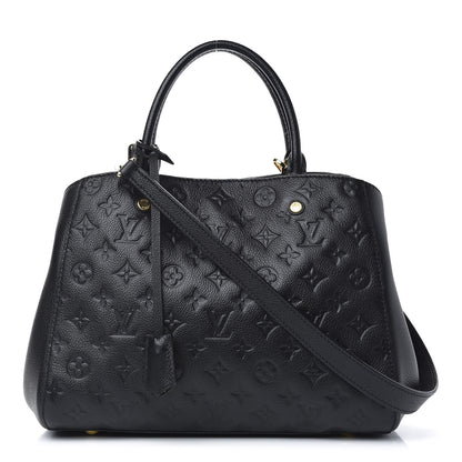 Louis Vuitton Empreinte Montaigne MM Black 1 of 13