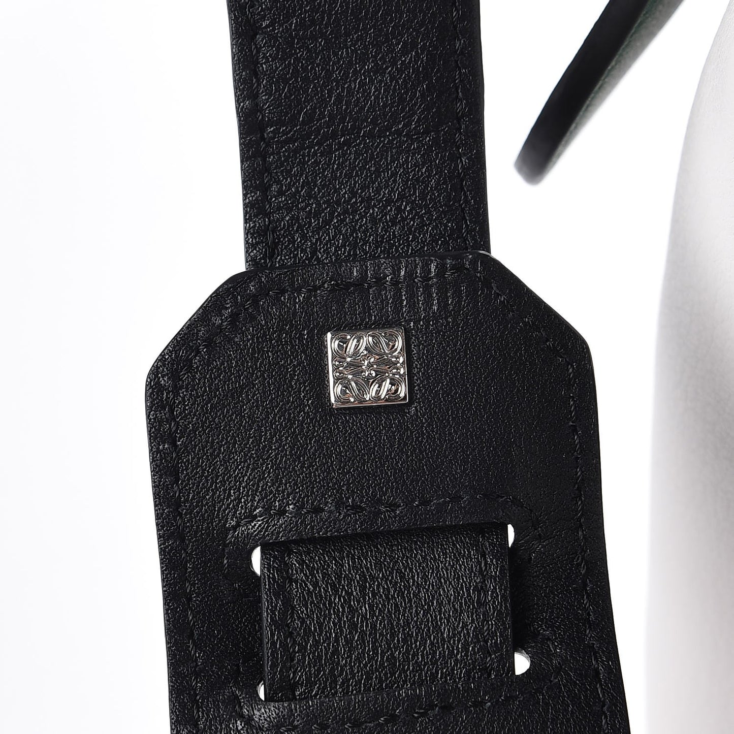 Calfskin Small Puzzle Bag Forest Green White Black