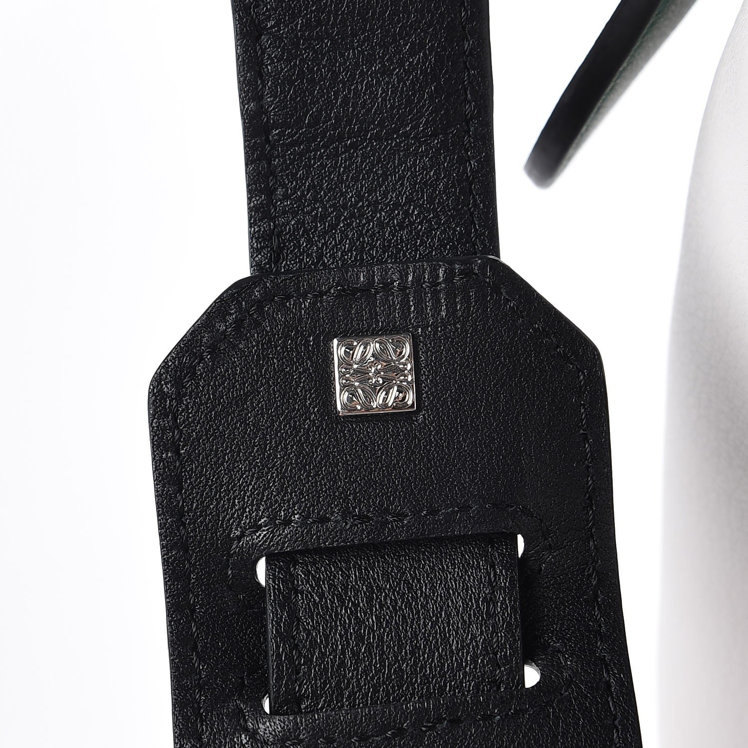 Loewe Calfskin Small Puzzle Bag Forest Green White Black 8 of 8