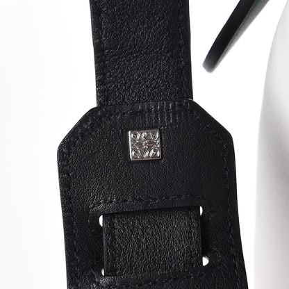 Loewe Calfskin Small Puzzle Bag Forest Green White Black 8 of 8
