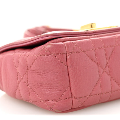 Christian Dior Supple Calfskin Cannage Micro Caro Bag Pink 8 of 9