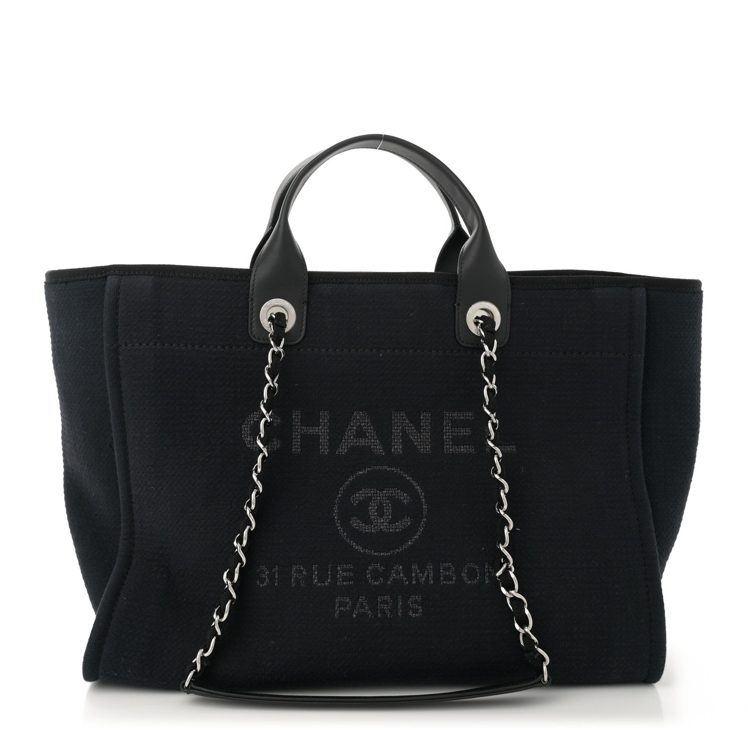 Chanel Mixed Fibers Medium Deauville Black 1 of 11