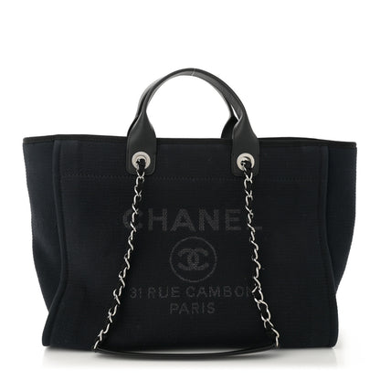 Chanel Mixed Fibers Medium Deauville Black 1 of 11