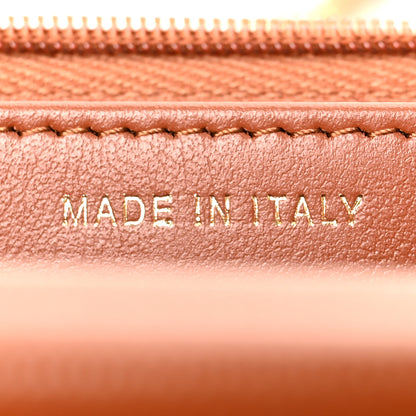 Chanel Shiny Caviar Quilted Strass Wallet On Chain WOC Light Brown 7 of 9