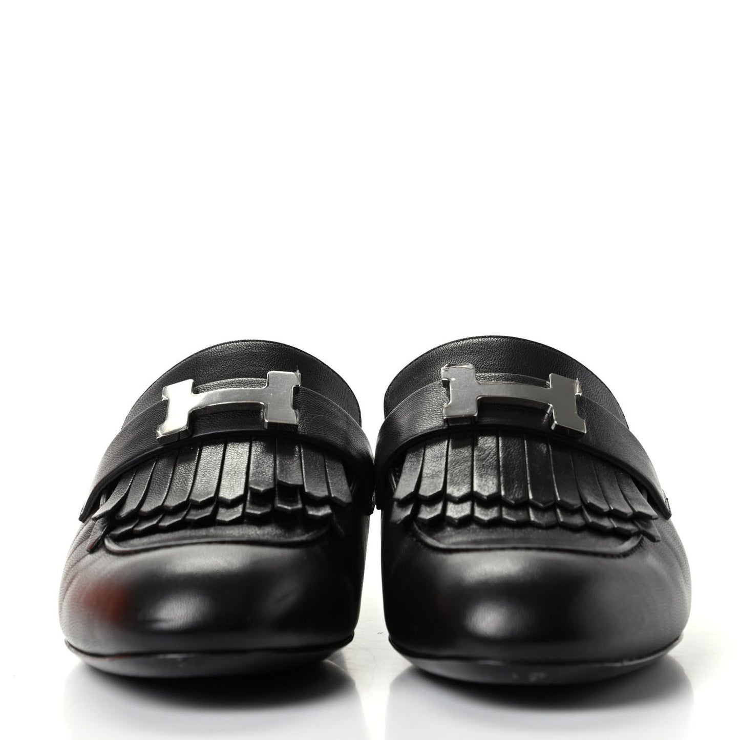Goatskin Rivoli Mules 36 Black
