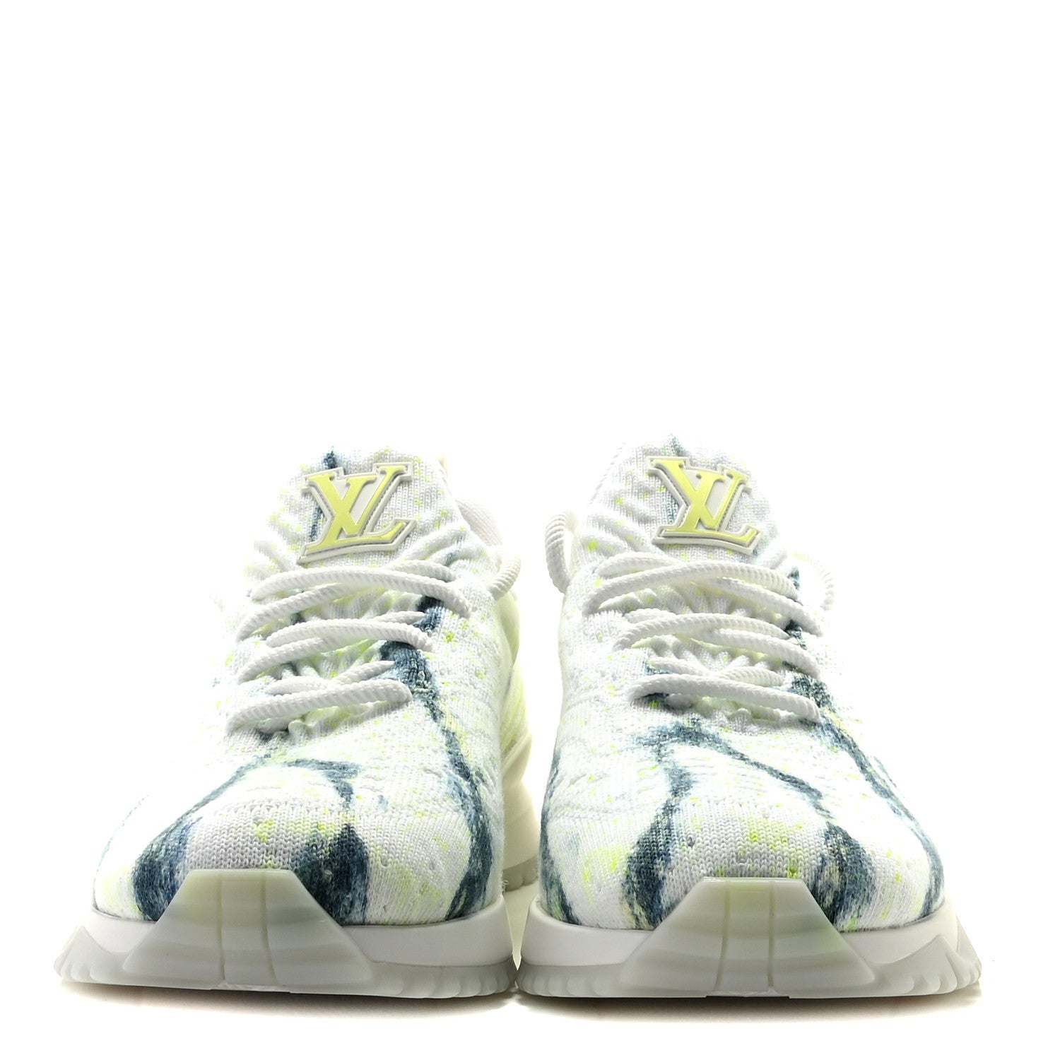 Louis Vuitton Technical Knit Mens VNR Sneakers 6.5 Vert 2 of 10