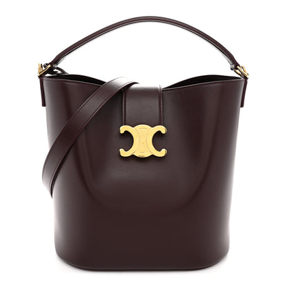 Celine Smooth Calfskin Triomphe Medium Louise Bag Deep Burgundy 1 of 10