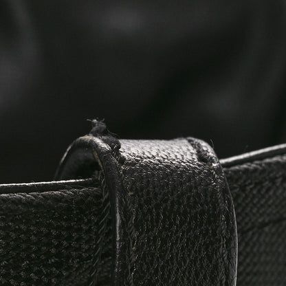 Chanel Coated Canvas Quilted Large Paris Biarritz Tote Black 13 of 16