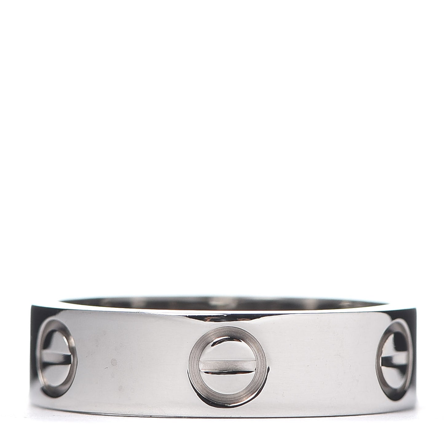 18K White Gold 5.5mm LOVE Ring 56 7.5