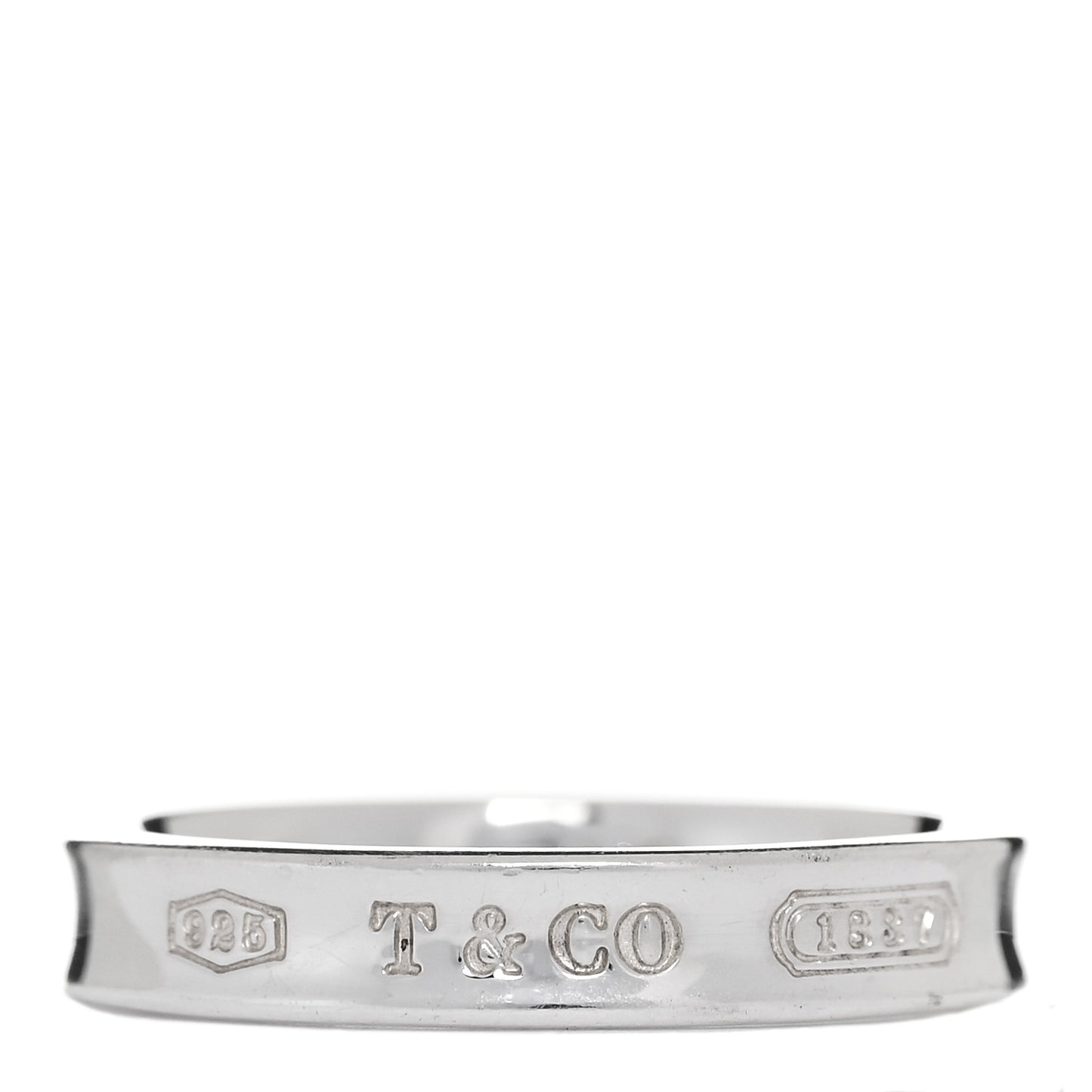 Sterling Silver Narrow 1837 Band Ring 59 8.75