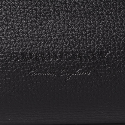 Burberry Grainy Calfskin Haymarket Check Medium Reversible Tote Black 14 of 16