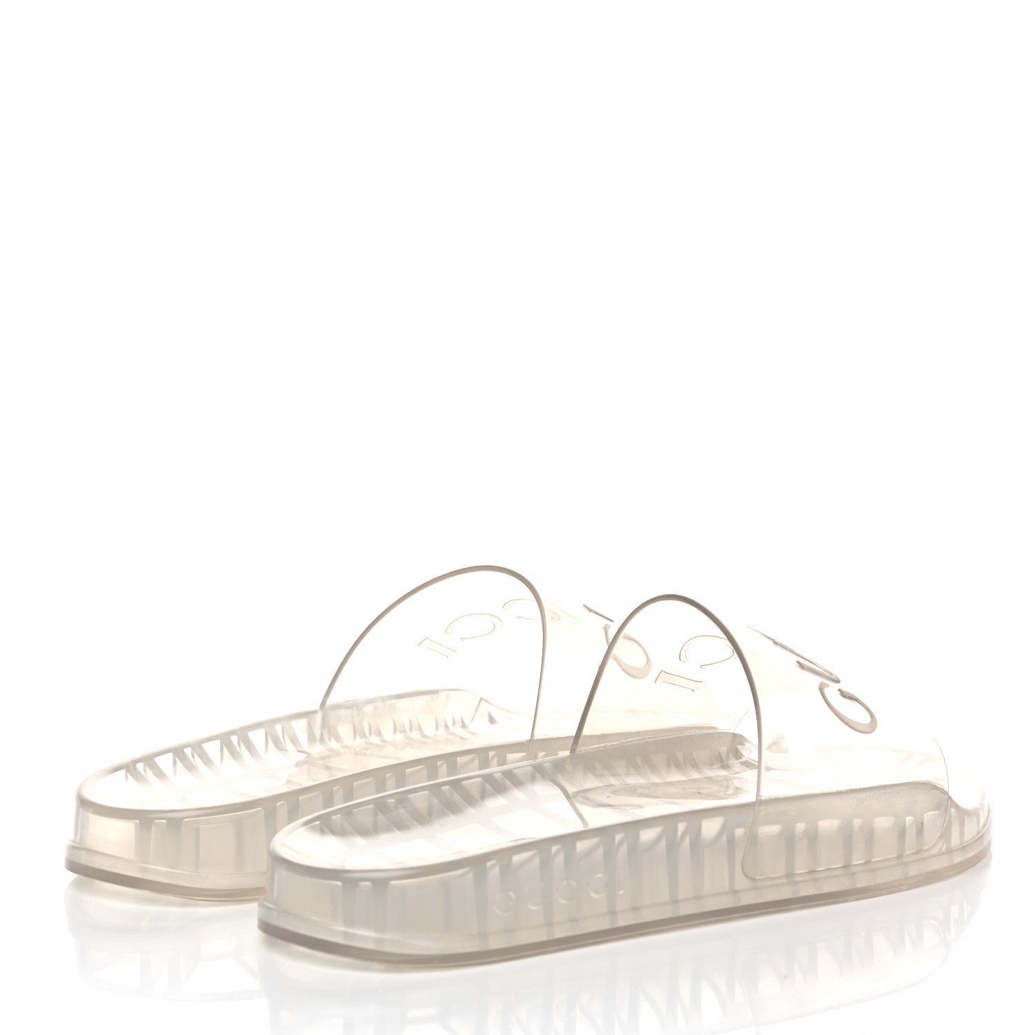 Gucci Rubber Mens Pursuit Slide Sandals 8 Transparent 4 of 7