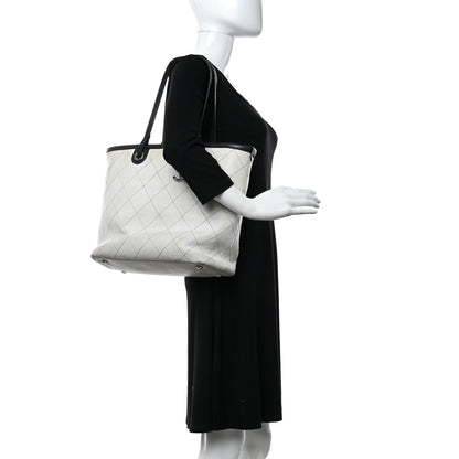 Chanel Grained Calfskin Shopping Fever Tote White 2 of 11
