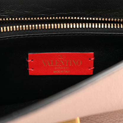Valentino Garavani Buffalo Small VRing Chain Shoulder Bag Poudre 6 of 9