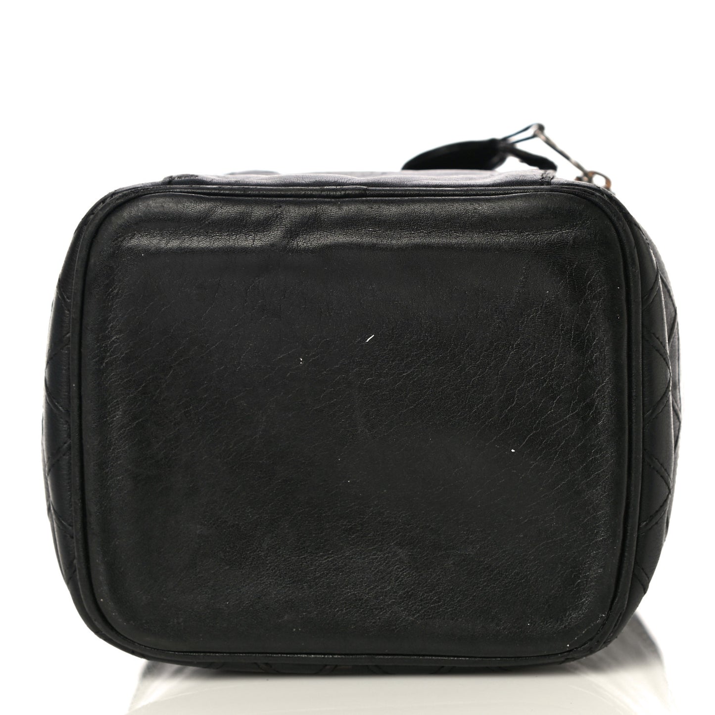 Lambskin Vanity Cosmetic Case Black
