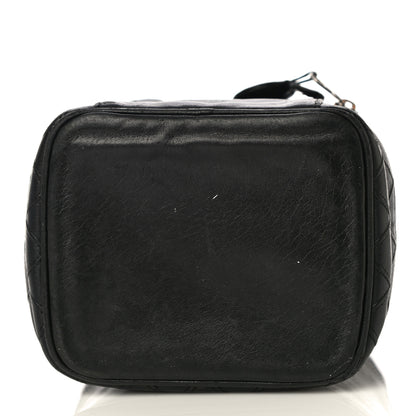 Chanel Lambskin Vanity Cosmetic Case Black 14 of 20