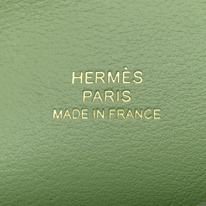 Hermes Swift Kelly Pochette Clutch Vert Criquet 6 of 11