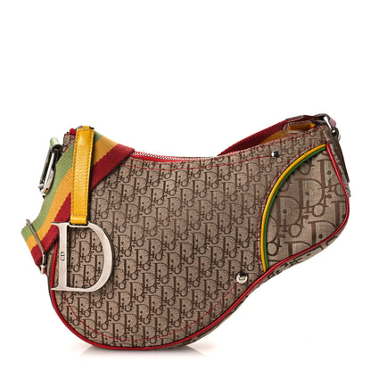 Christian Dior Monogram Rasta Saddle Pochette Beige 1 of 14