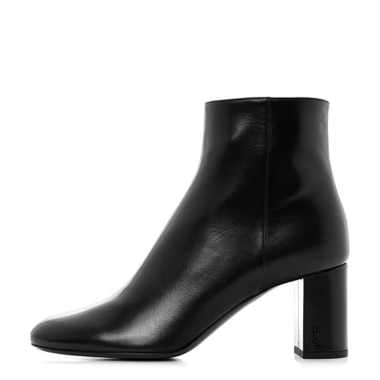 Saint Laurent Nappa Vendome Loulou Ankle Zip Boots 39.5 Black 1 of 9