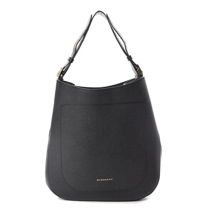 Burberry Soft Grainy Calfskin Small Studded Elmstone Hobo Black 1 of 10