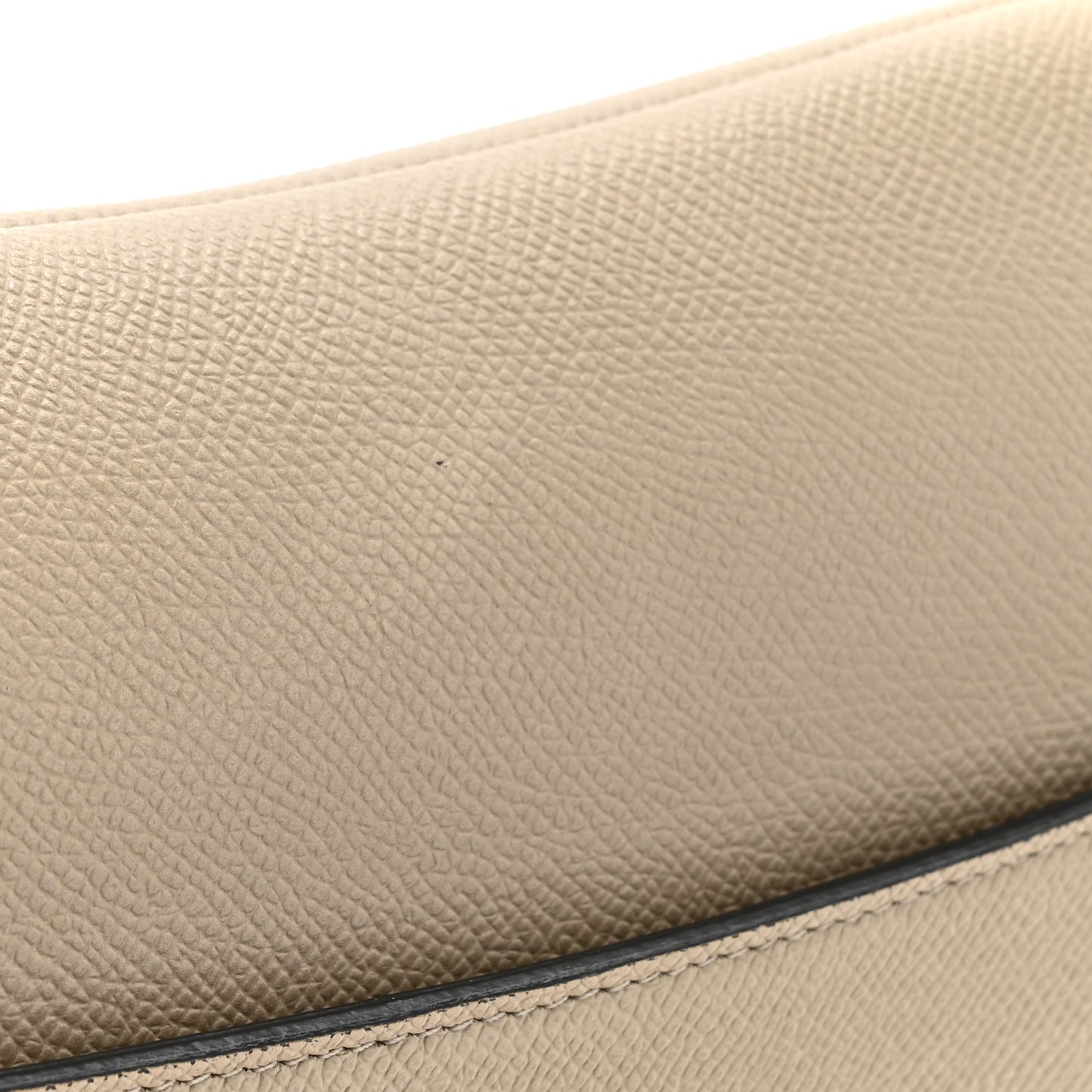 Grained Calfskin Saddle Bag With Strap Sable