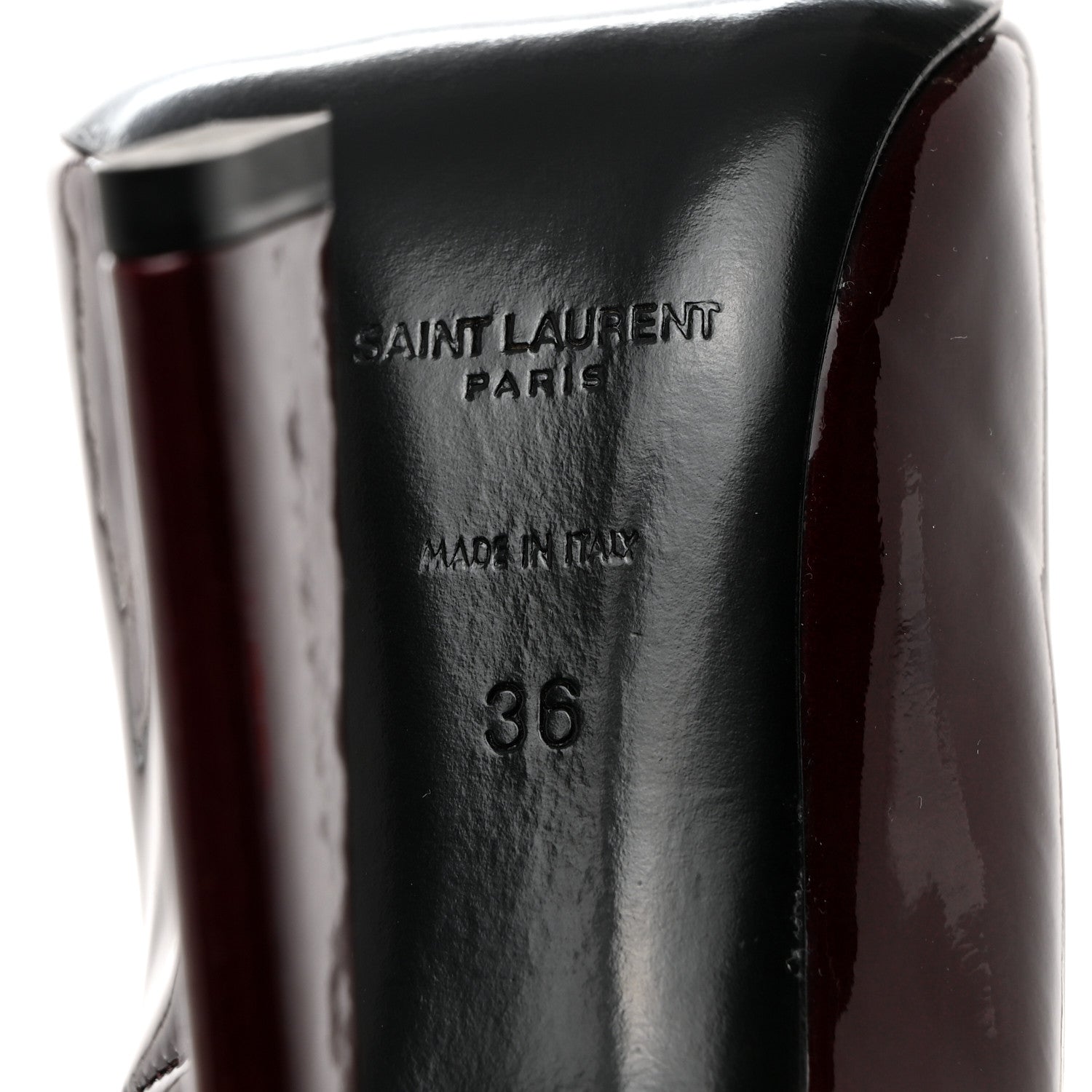 Saint Laurent Patent Severine Pumps 36 Deep 36 Bordeaux 8 of 8