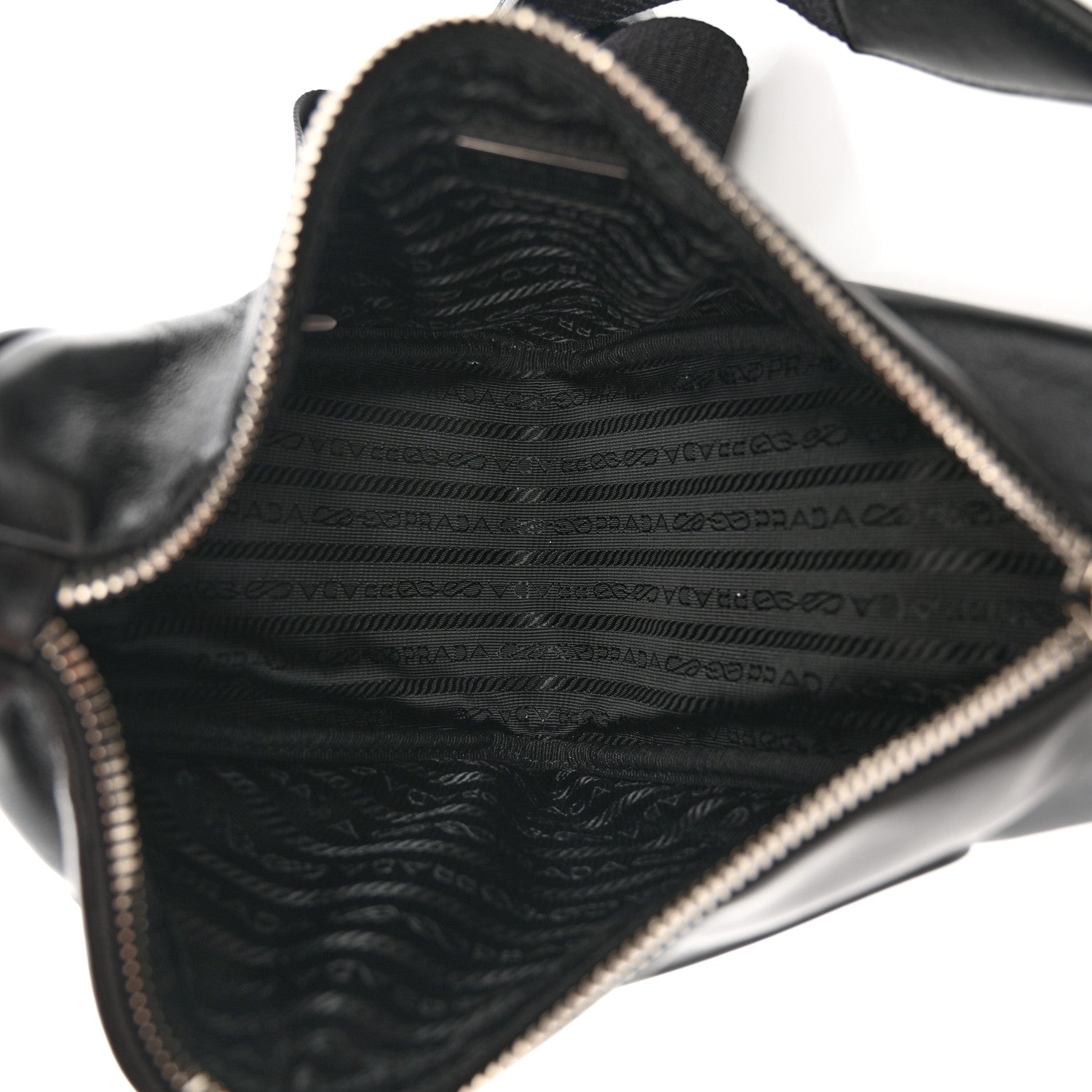 Prada Grace Lux Triangle Shoulder Bag Black 5 of 10