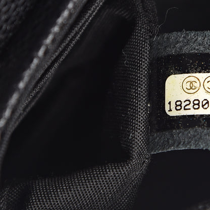 Chanel Caviar Half Moon Wallet On Chain WOC Black 7 of 10