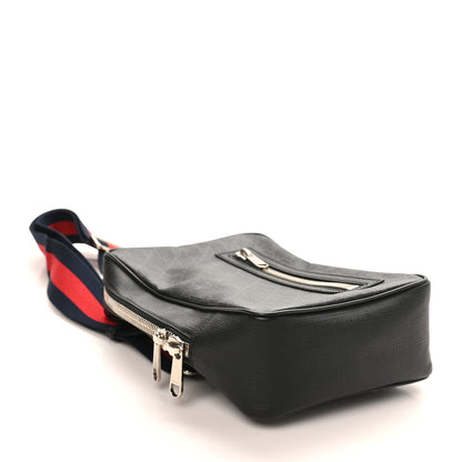 Gucci GG Supreme Monogram Web Belt Bag Black Grey 3 of 11