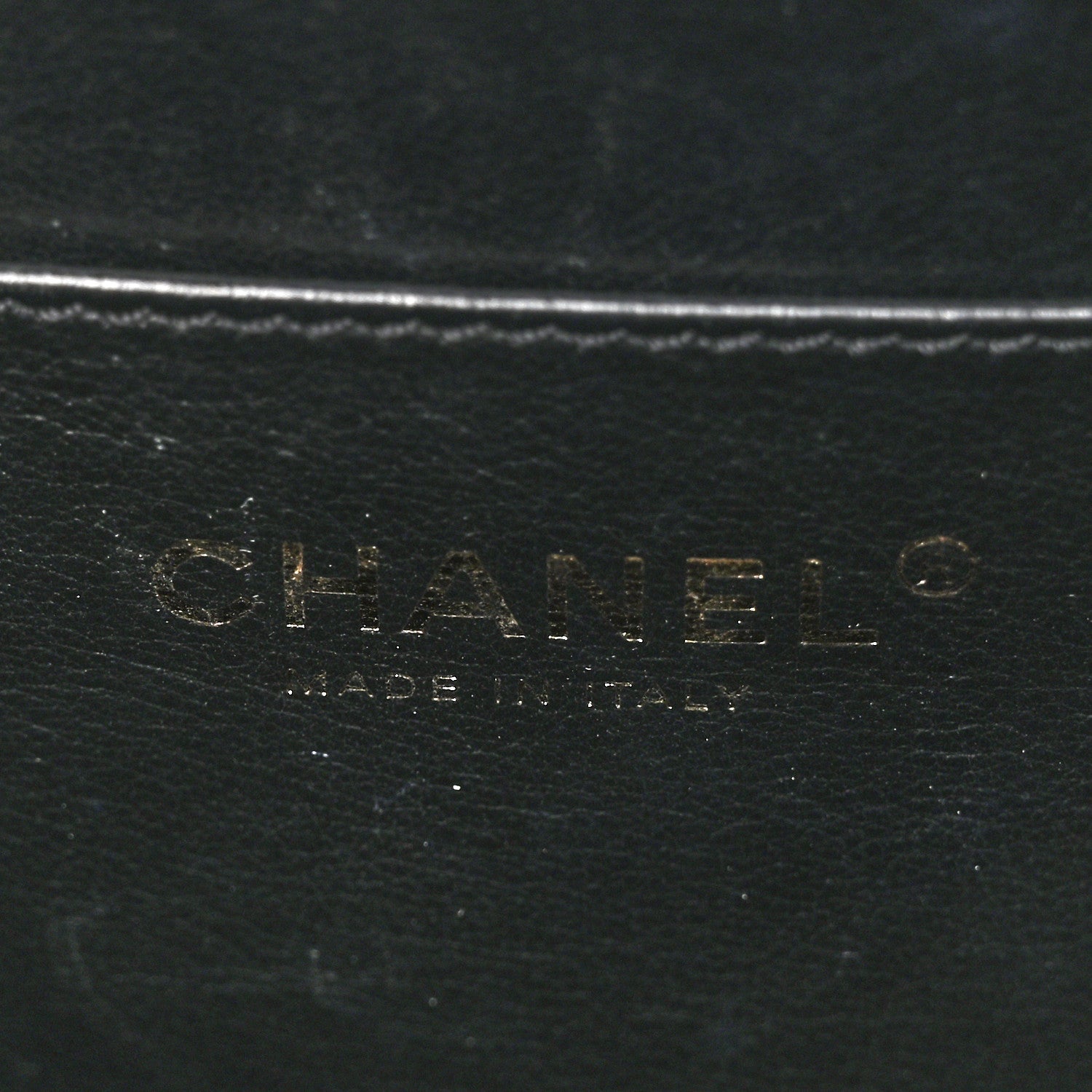 Chanel Caviar Quilted CC North South Filigree Vanity Case Black 6 of 10