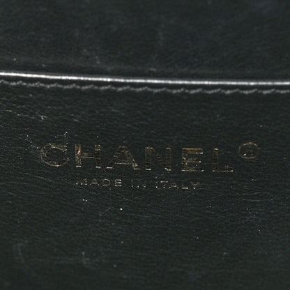 Chanel Caviar Quilted CC North South Filigree Vanity Case Black 6 of 10