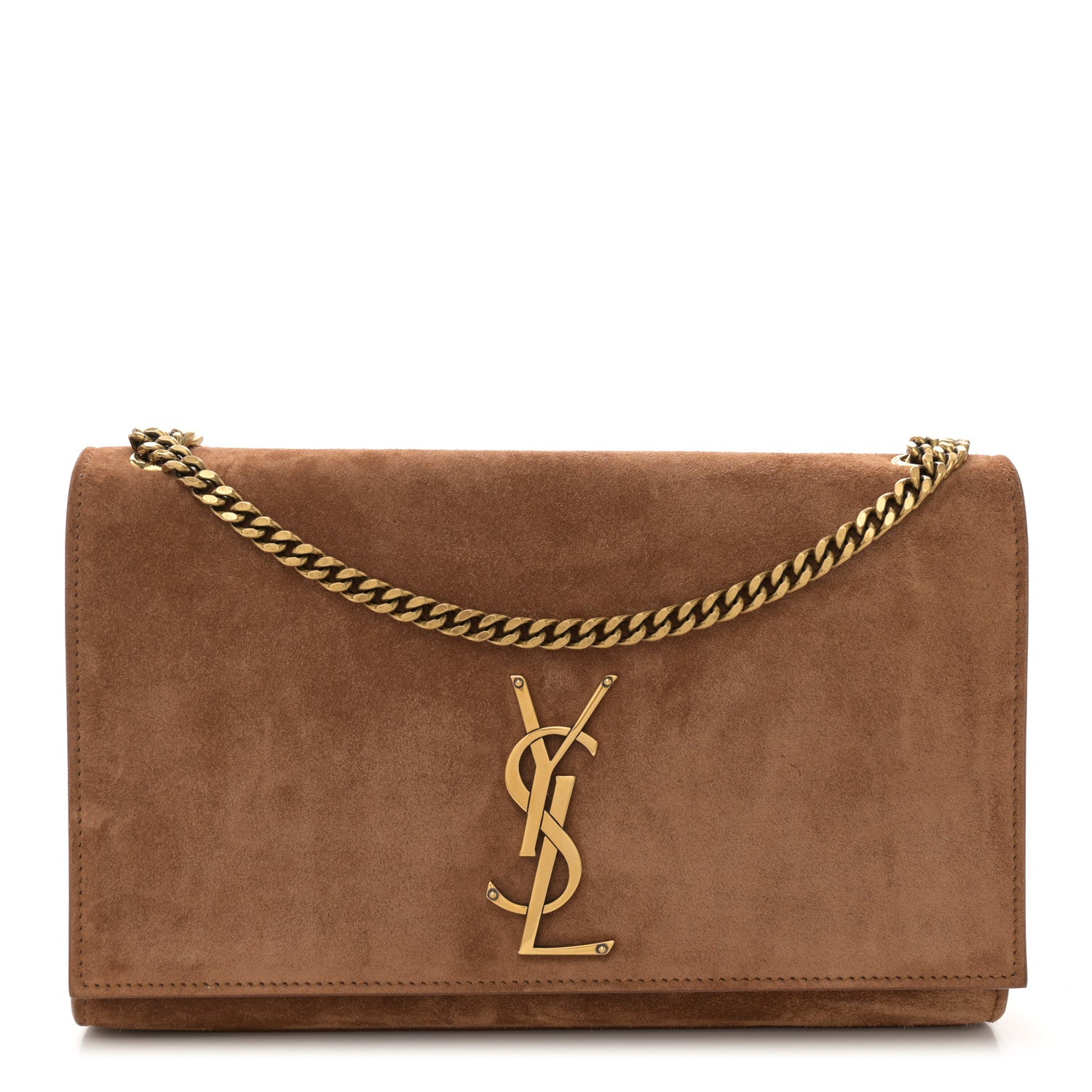 Saint Laurent Suede Medium Monogram Kate Satchel Macaron 1 of 10