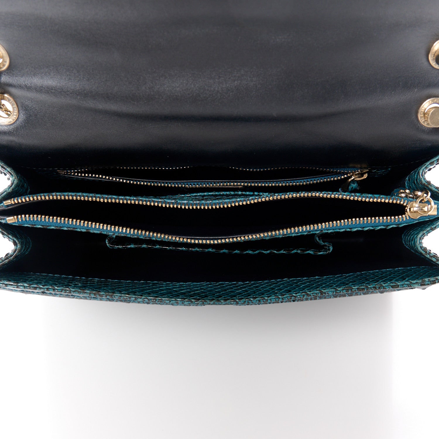 Bulgari Snakeskin Serpenti Forever Shoulder Bag Green 6 of 13