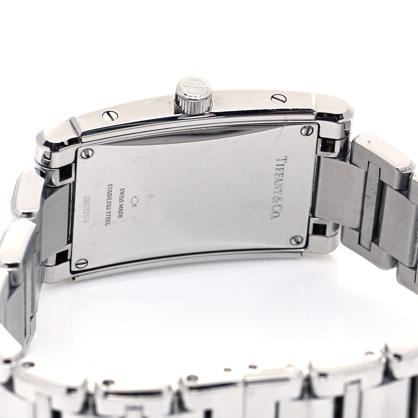 Stainless Steel Diamond Bezel 22mm Grand Resonator Quartz Watch Blue