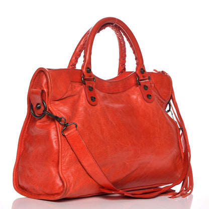Balenciaga Agneau Classic Hardware City Vermillion 4 of 12