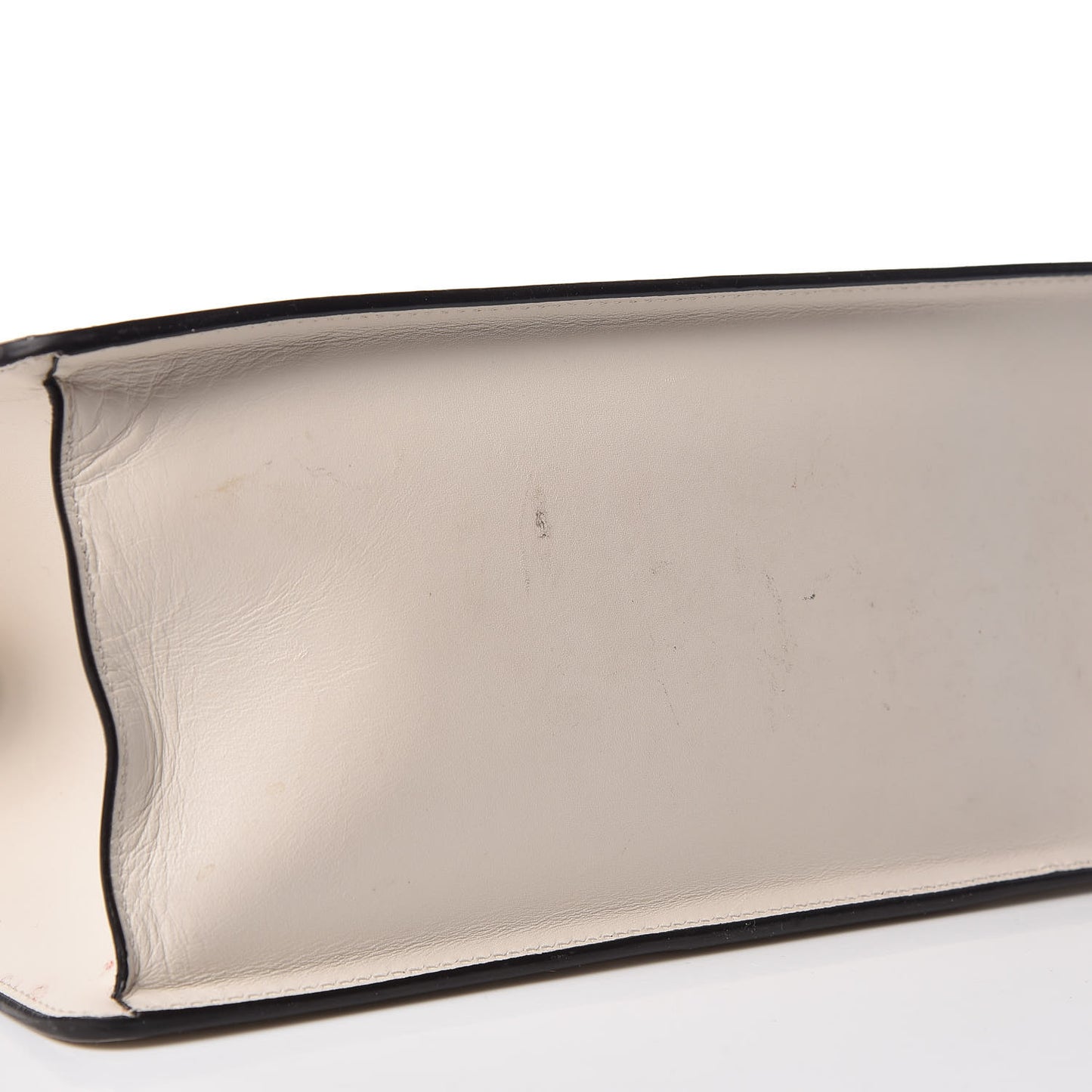 Calfskin Web Medium Sylvie Top Handle Bag White