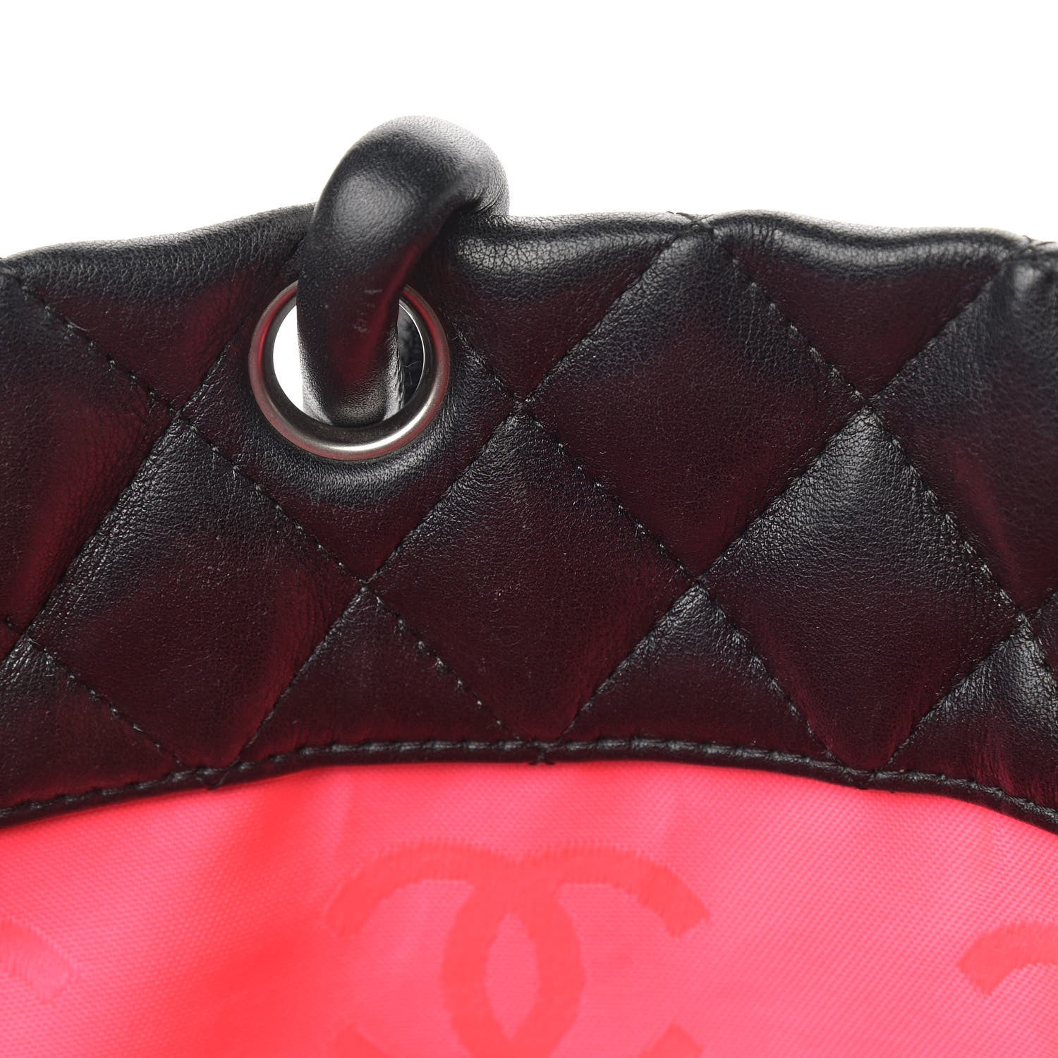 Chanel Calfskin Quilted Large Cambon Tote Black White 15 of 18