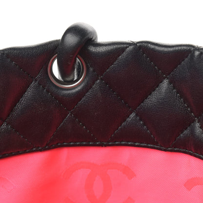 Chanel Calfskin Quilted Large Cambon Tote Black White 15 of 18
