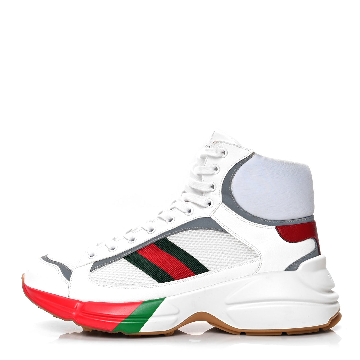 Calfskin High Top Sneakers 9.5 White